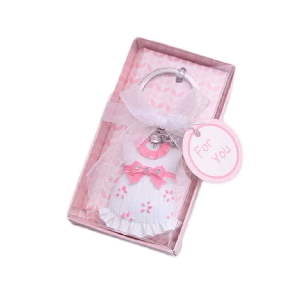 1 piece Keychain Favor Baby Shower Cute baby clothes Keychain For Boy