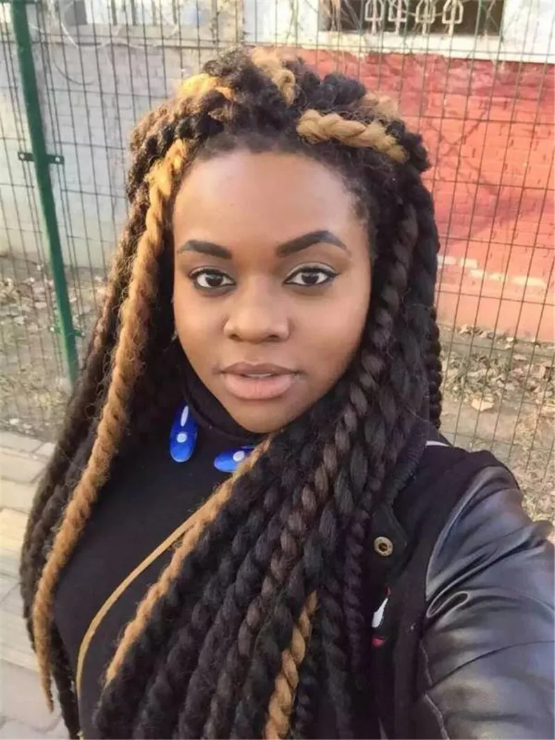 Senegalese Twist With Jumbo Braid Hair - Braids