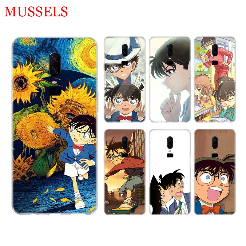 Anime Detective Conan Phone Back Case for font b OnePlus b font font b 7 b