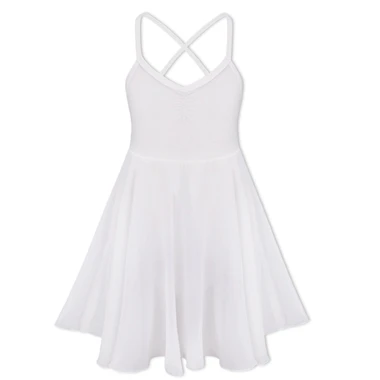 thumbnail image 1 of IEFiEL, vestido de baile de Ballet para niñas, tirantes finos con espalda cruzada para niños, leotardo de gimnasia, vestido de disfraz de baile tutú de Ballet, 1 of 5