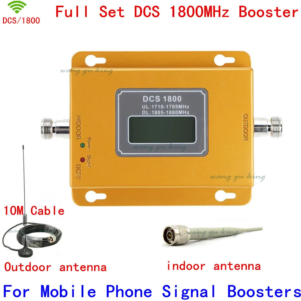 

Newest Mini 70dB LCD 2G 4G LTE GSM DCS 1800MHz Mobile Phone Signal Repeater ,Cellular signal booster with indoor outdoor antenna