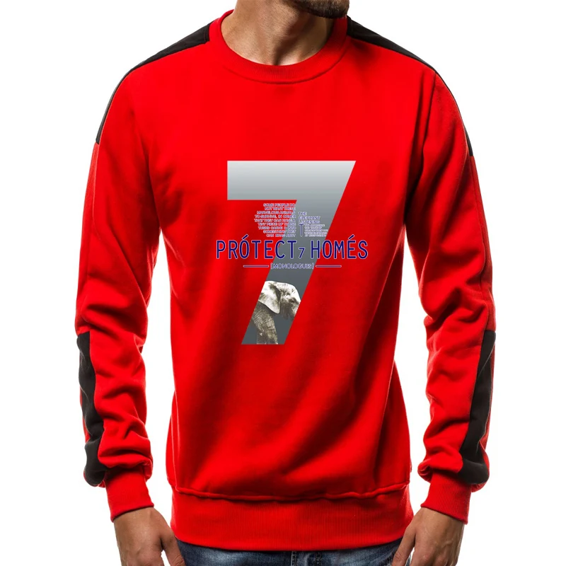

New Men Fashion print hoodie Autumn And Winter Long Sleeve Casual Fleece Pullover Sweatshirt Round Neck Sport Tops