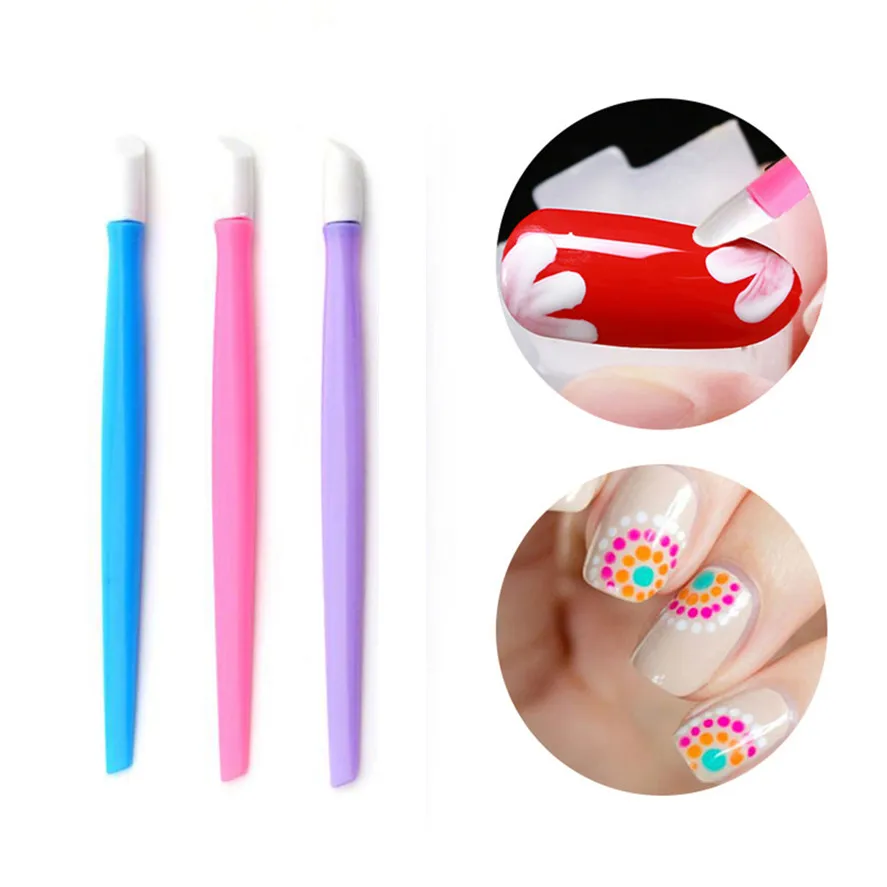 New Nail Cuticle Pusher HAICAR 1PC Plastic Stick Cuticle Pusher Remover