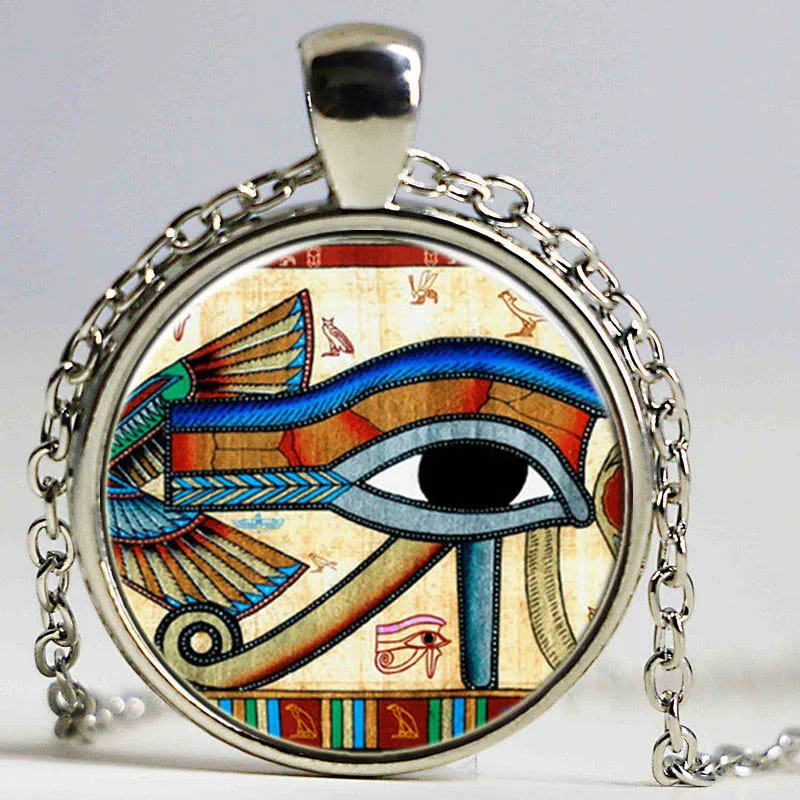 Эффектное ожерелье Эзотерическая пентаграмма ожерелье из стекла кабошон звено цепи колье Модные женские ювелирные изделия