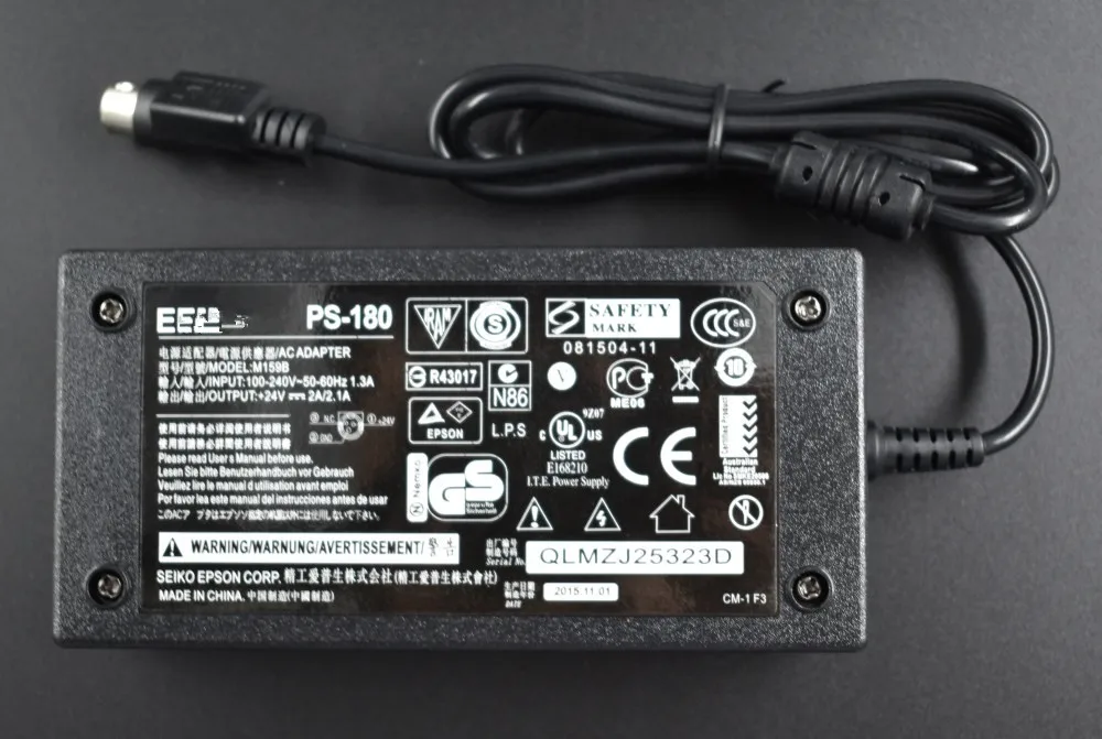 AC Adapter Charger For Epson TM-T88 TM-T88IV TM-T88III TM-T88V TM-T88II 24V 2A