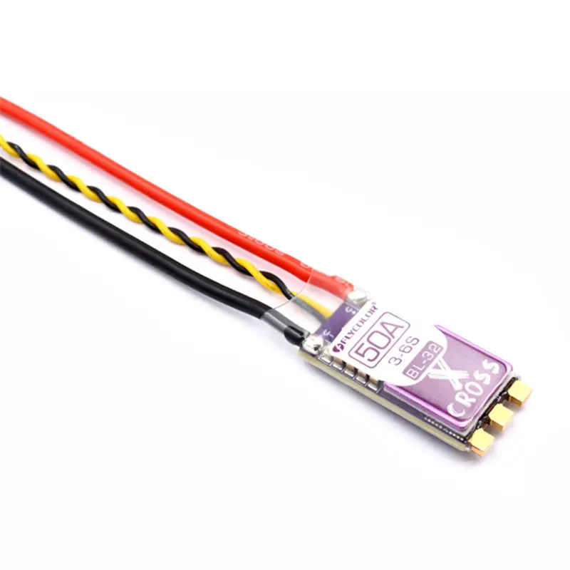 

Flycolor X-Cross Blheli_32 50A 3-6S ARM 32bit DSHOT1200 Brushless ESC for RC Models Multicopter Frame Motor Parts VS Racerstar