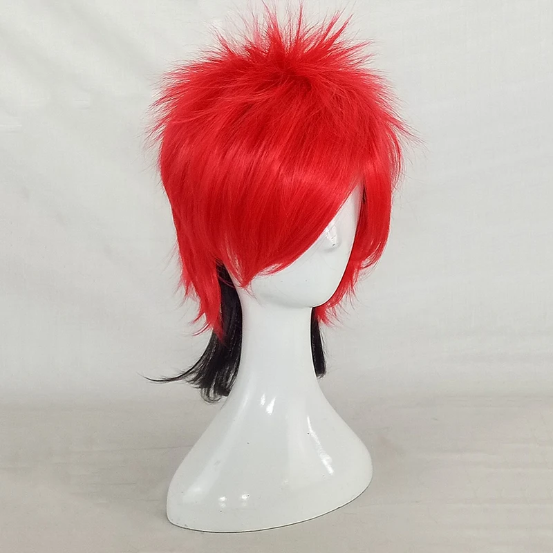 Crespo em Camadas Perucas de Fibra de Alta Hairjoy Masculino Peruca Cabelo Comprimento Médio Homem Cosplay Temperatura Sintética 7 Cores Disponíveis 23 comprimento médio fibra sintética homem perucas cosplay 7 cores disponíveis