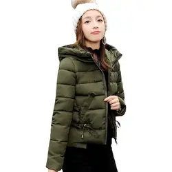 Очаровательная Женская зимняя куртка chic с капюшоном модные пальто с хлопковой подкладкой верхняя одежда новое поступление casaco feminina inverno mujer