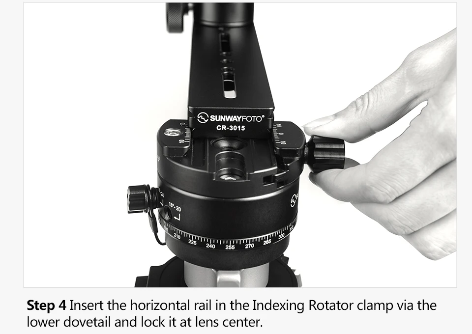 SUNWAYFOTO CR-3015A 360 VR панорамная головка штатива, панорамная головка, подставка для камеры, панорамная головка для Manfrotto Benro