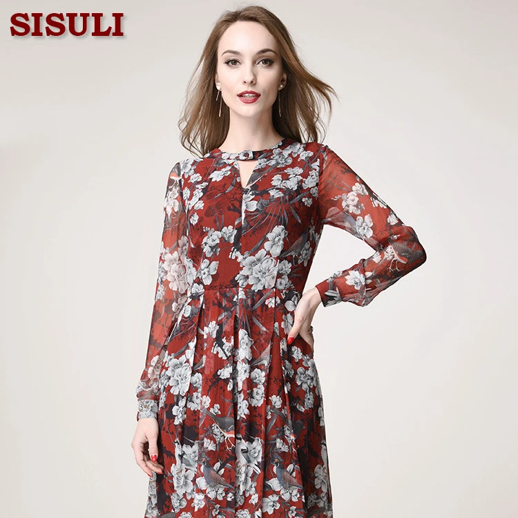 Buy Women Silk Crepe Dress 2803 100Pure Silk Women