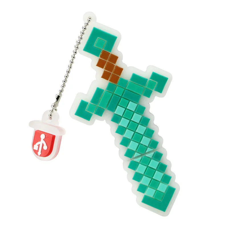 Pendrive Cartoon Game Diamond Sword USB Flash Drive Thumdrive CLE USB Memoria Stick 8GB 16GB 32GB 64GB Flash Card Gift for Child Pendrive Cartoon Game Diamond Sword USB Flash Drive Thumdrive CLE USB Memoria Stick 8GB 16GB 32GB 64GB Flash Card Gift for Child