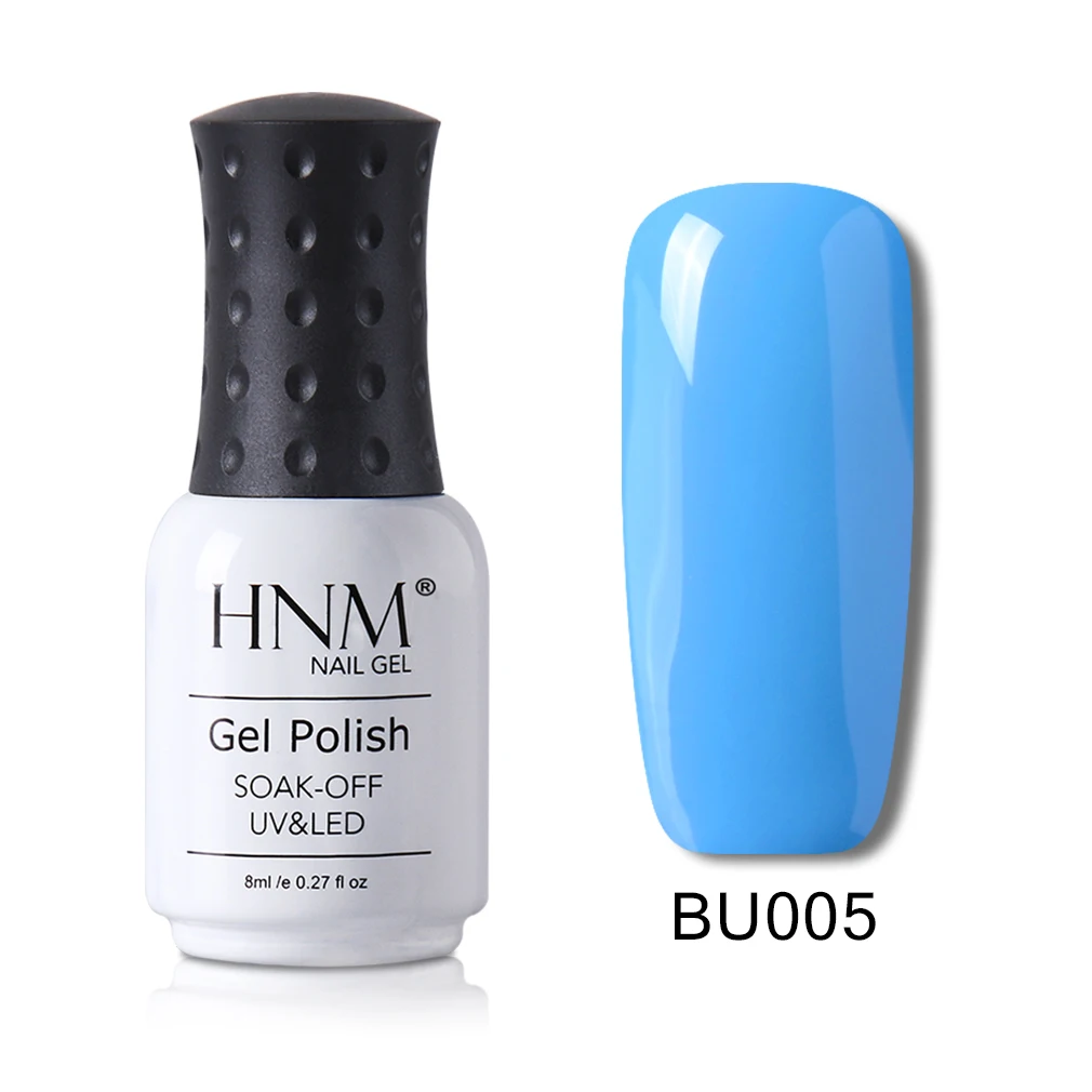 HNM 8 мл синий цвет серия Гель лак для ногтей гибридная краска Лаки Vernis Гель-лак для УФ-лампы Набор Полупостоянный маникюрный лак - Цвет: 05