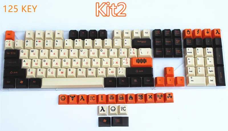 Крутой Джаз 108/125 PBT толстый Keycap сублимированный краситель Японский Русский корейский макет Cherry MX Переключатель для механической игровой клавиатуры