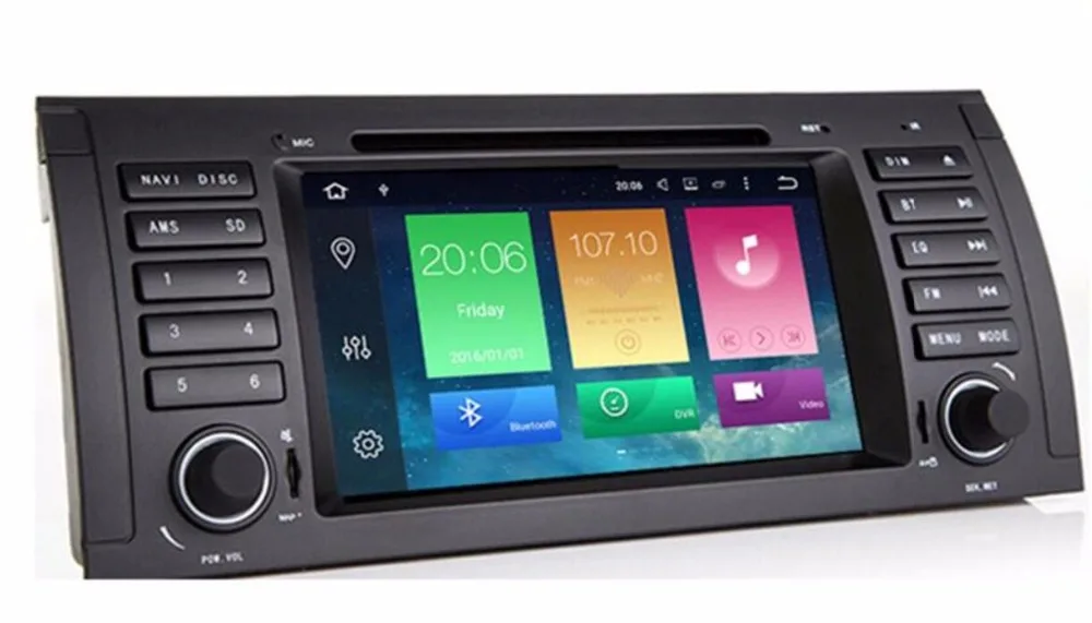 Cheap Android 8.0 RAM 4G /Android 7.1 Car DVD PLAYER For BMW X5 E53 E39 GPS RADIO stereo audio navigation multimedia screen head unit 1