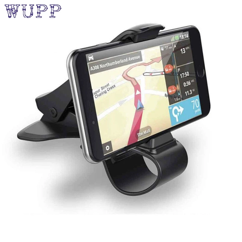 

WUPP Universal Car Dashboard Cell Phone GPS Mount Holder Stand HUD Design Cradle New For PDA MP4 Phone ABS Max Size of Clip #30