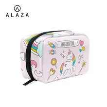ALAZA Cute Unicorn Organizer Travel Fashion Lady Cosmetics Cosmetic Bag Beautician Storage Bags Large Capacity Women Makeup Bag ALAZA Cute Unicorn Organizer Travel Fashion Lady Cosmetics Cosmetic Bag Beautician Storage Bags Large Capacity Women Makeup Bag