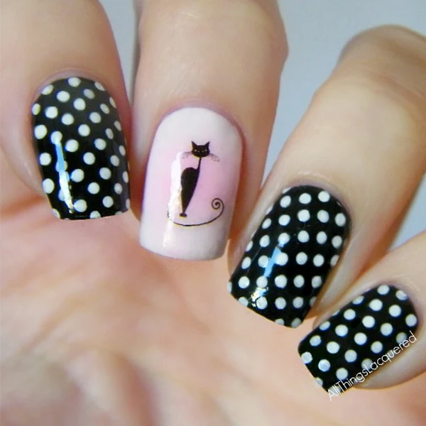 1 Sheet Black Cat Nail Art Water Decals Transfers Sticker Pretty 1 Sheet Black Cat Nail Art Water Decals Transfers Sticker Pretty Pattern Manicure Nail Art Decoration#16035-in Stickers & Decals from Beauty & Health on ... - 1 Sheet Black Cat Nail Art Water Decals Transfers Sticker Pretty