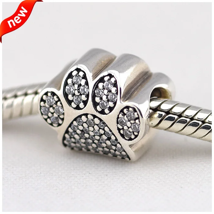 Ckk 925 Sterling Silver Beads For Jewelry Making Clear Cz Sparkling Pet Paw  Print Dangle Charms Women Diy Gift 2022 New - Beads - AliExpress