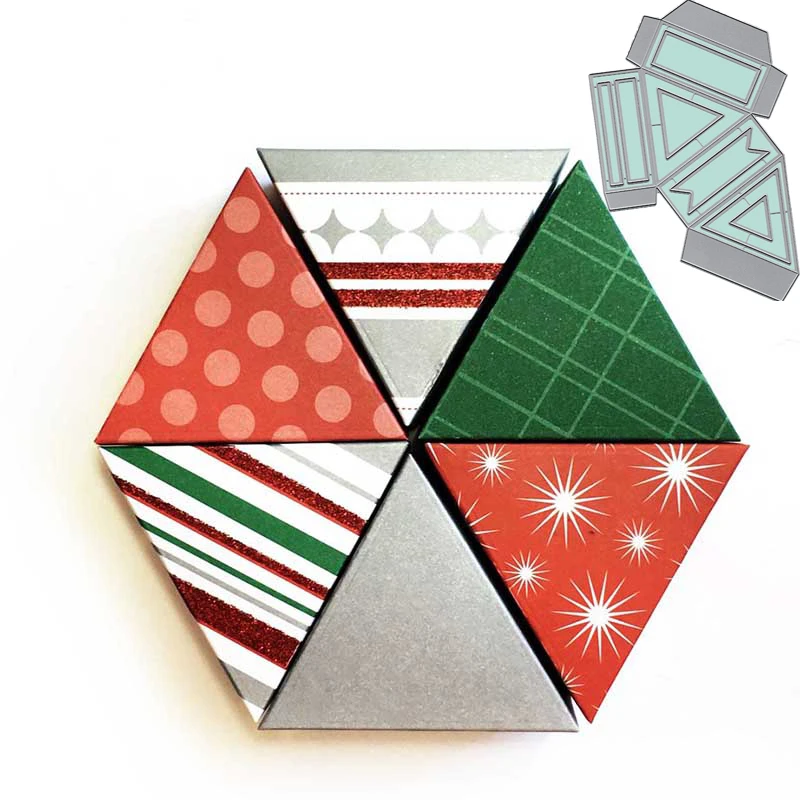 

Geometry Fold Box Frame Metal Cutting Dies Stencils For DIY Scrapbook Decorative Embossing Card Handcraft Die Cutting Template