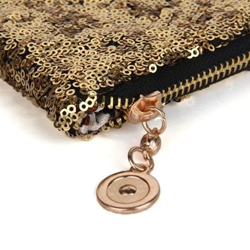 

NEWBRAND Cartera Bolso de Mano Lentejuelas Baile Noche para Mujer Color Dorado