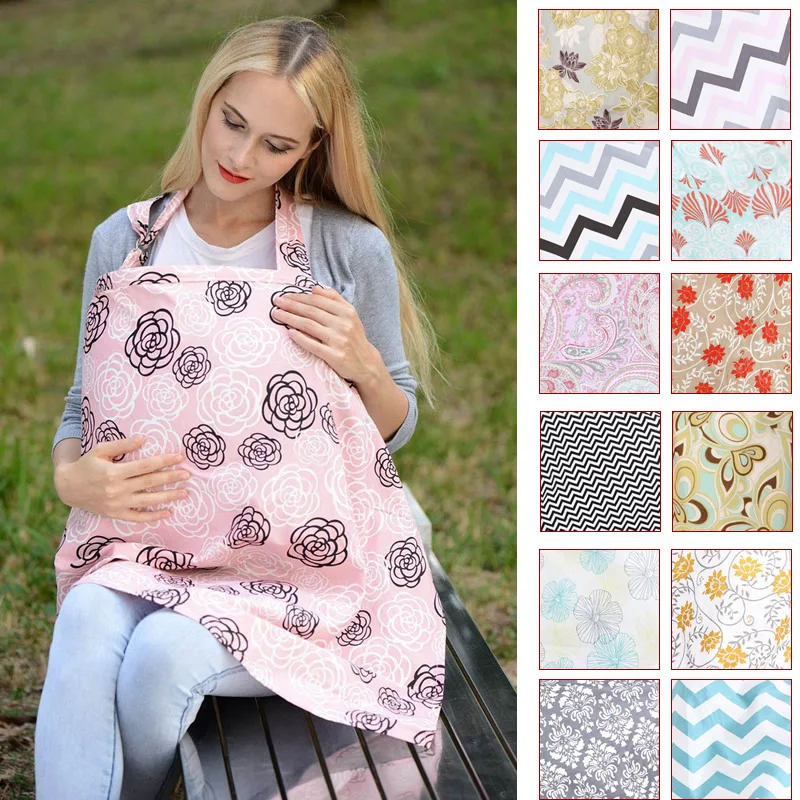 

Nursing covers for infant baby breastfeeding Canopy nursing Shawl Covers cloth 100*70 Multi-use baby car seat nursing cover