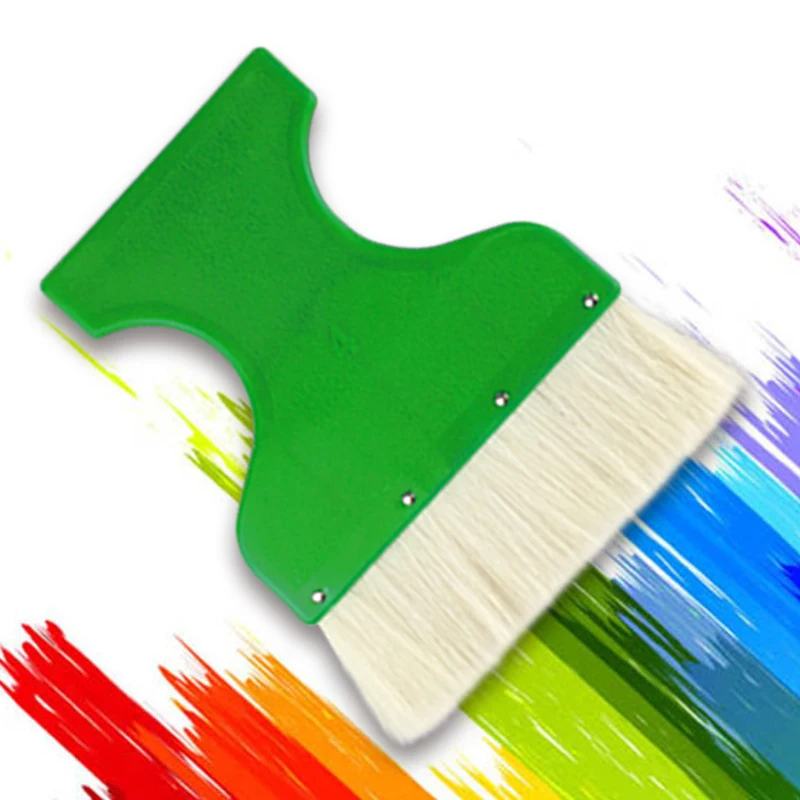 5pieces 4 inch Green paintbrush tool wool paint brush set keyboard wool