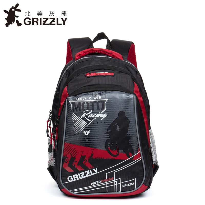 

GRIZZLY Russia Kids Cartoon Bags Children Schoolbags for Boys Orthopedic Waterproof Backpacks Primary School Bags for Grade 1-4