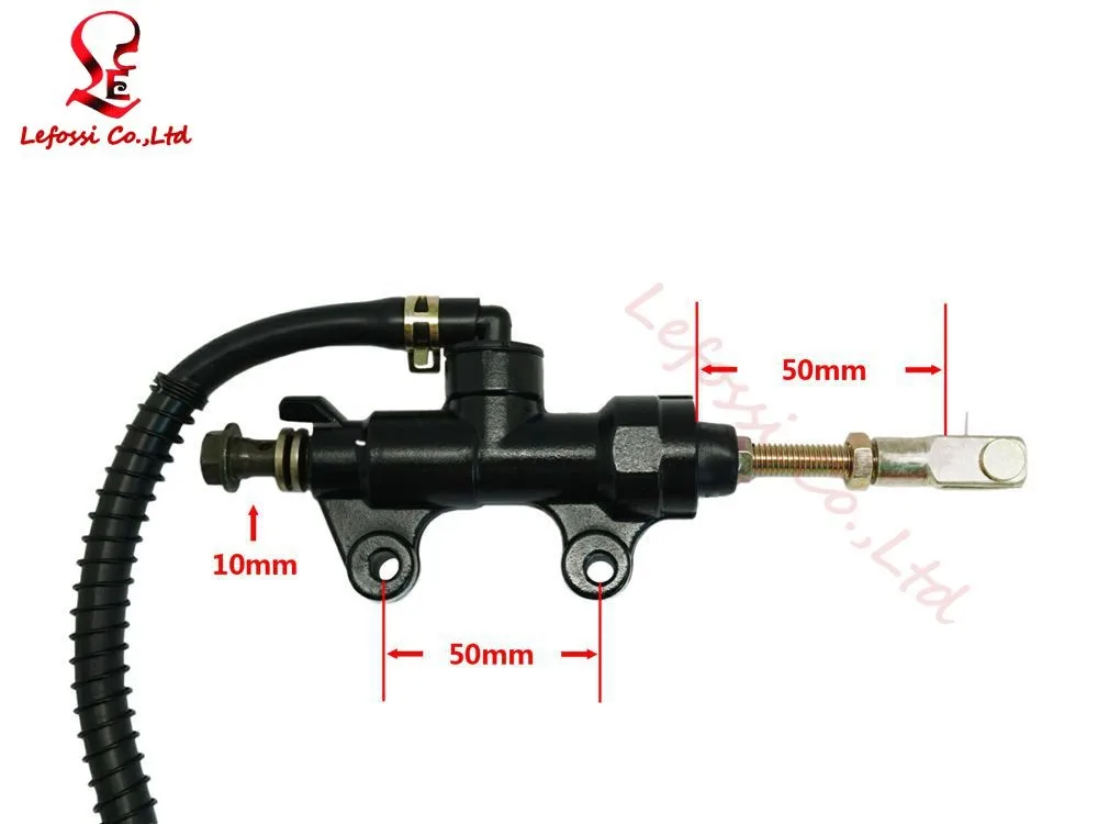 Золотой мотоцикл Гидравлический Насос Ножной задний тормозной цилиндр для Kawasaki ZXR250 ZXR400 ZXR750 ZR250 ZR400 ZR550 ZR750