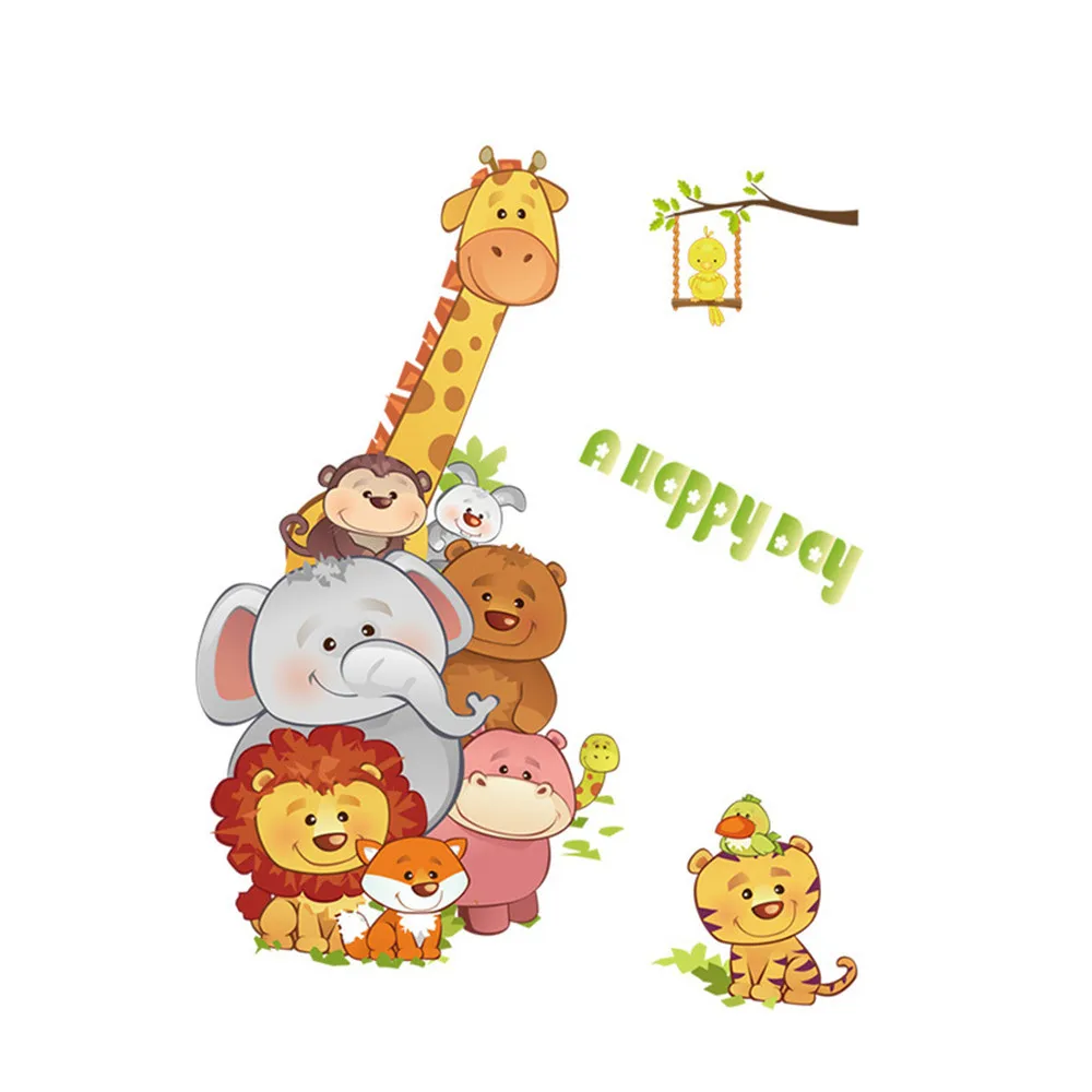 

DIY Animals Removable Wall Decal Family Home Sticker Mural Art Home Decor Stickers Muraux Wall Stickers For Baby Rooms
