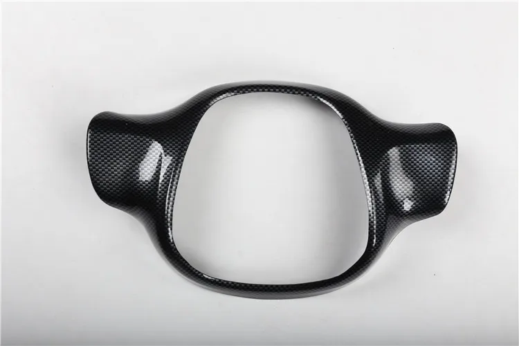 Для Smart Fortwo 2009- украшение интерьера на выходе Авто Стайлинг Аксессуары рулевое колесо ABS автомобильные наклейки 3D - Название цвета: C steering wheel