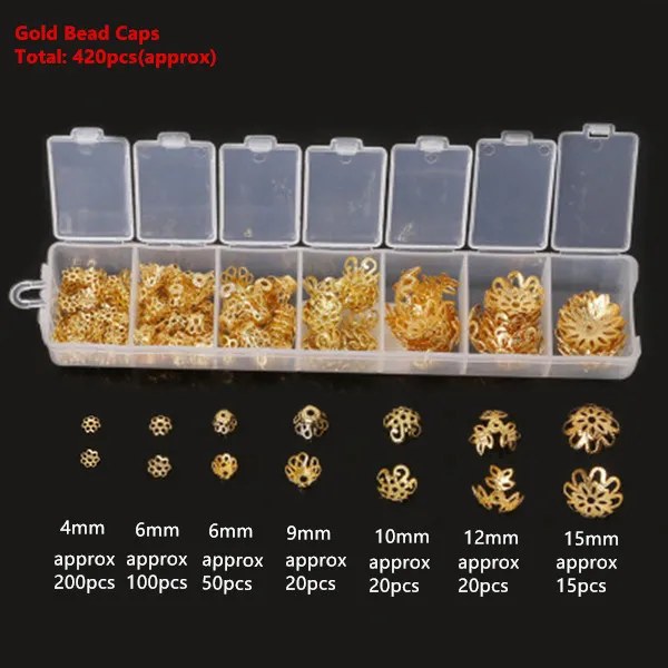 

Silver/Gold Plated Filligree Flower Cup Shape Bead Caps for Jewelry Making End Caps 4 6 6 9 10 12 15mm HK072