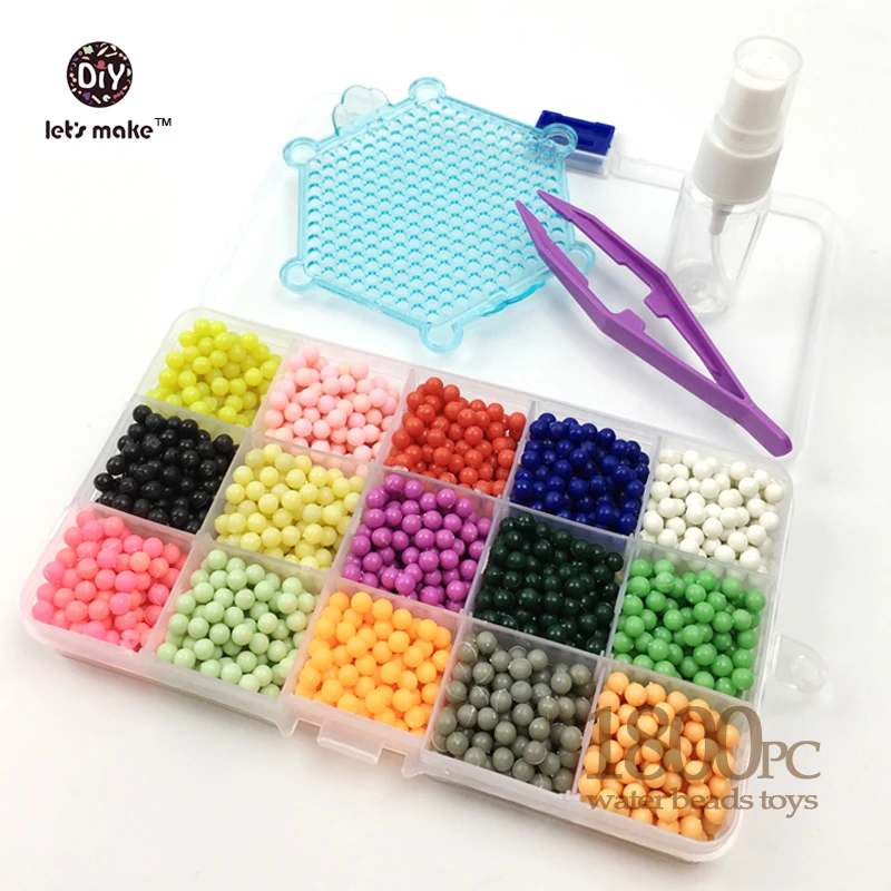 Aliexpress.com : Buy Lets Make Water sticky perler beads pegboard set fuse beads jigsaw puzzle 