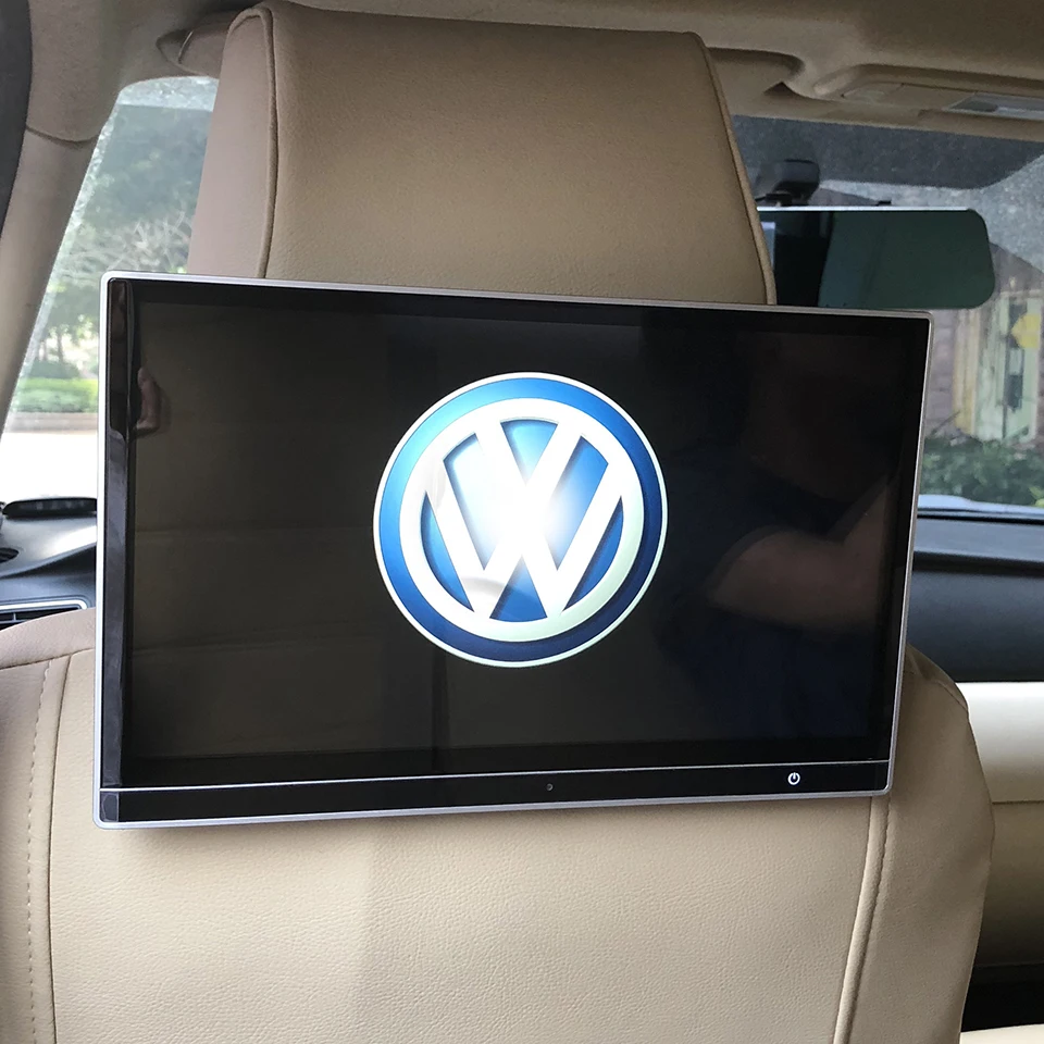 

12.5 Inch Car Headrest TV Monitor With HDMI AV Back Seat Display Screen For Volkswagen MK6 Android 7.1 Rear Entertainment System