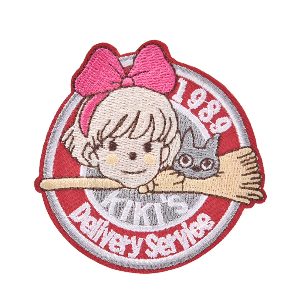 1 шт. новинка 1989 Kiki's Delivery Service Patch вышитый аниме пришитый Железный значок с