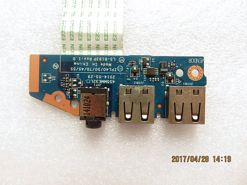 

original for HP ProBook 440 G2 450 470 G2 usb audio board ls-b183p