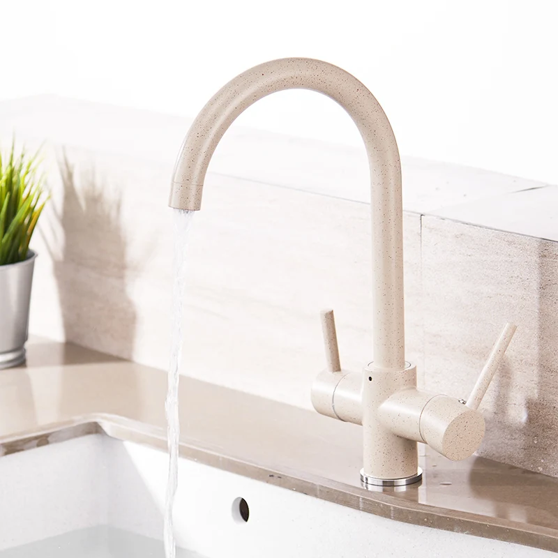  FLG Kitchen Faucet With Tap For Drinking Water 3 Way kitchen faucet with filtered water Cold and Ho