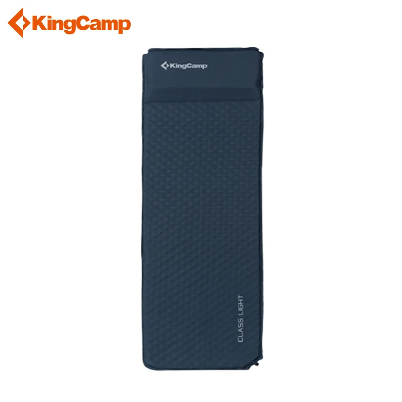 KingCamp الذاتي النفخ التخييم خفيفة فراش دائم أكسفورد PVC وسادة النوم للتخييم التنزه بساط نوم مع وسادة