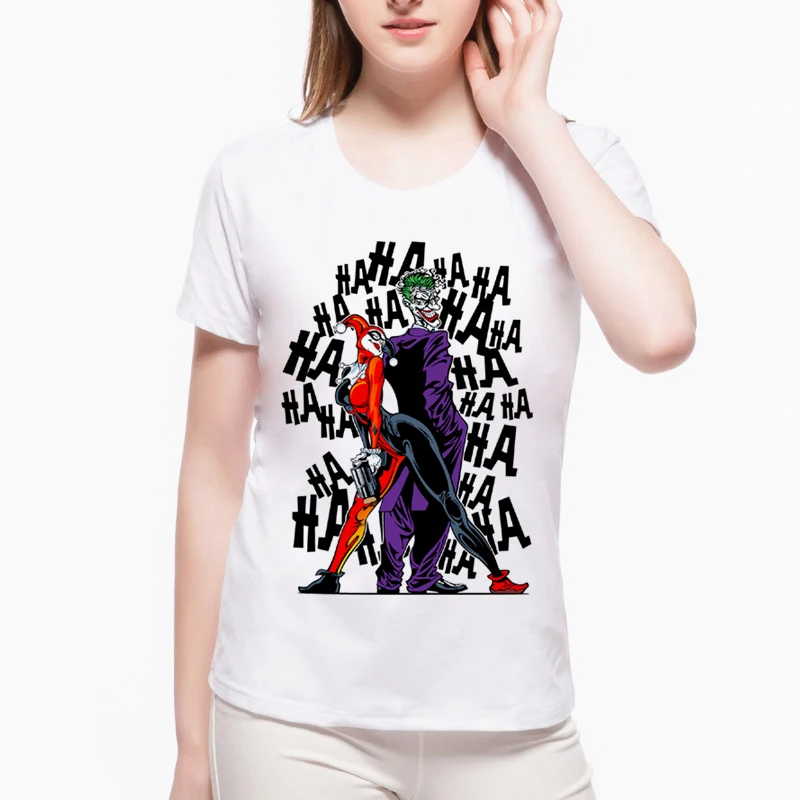 Новое поступление футболки Harley Quinn Love Joker топы из фильма отряд самоубийц модная