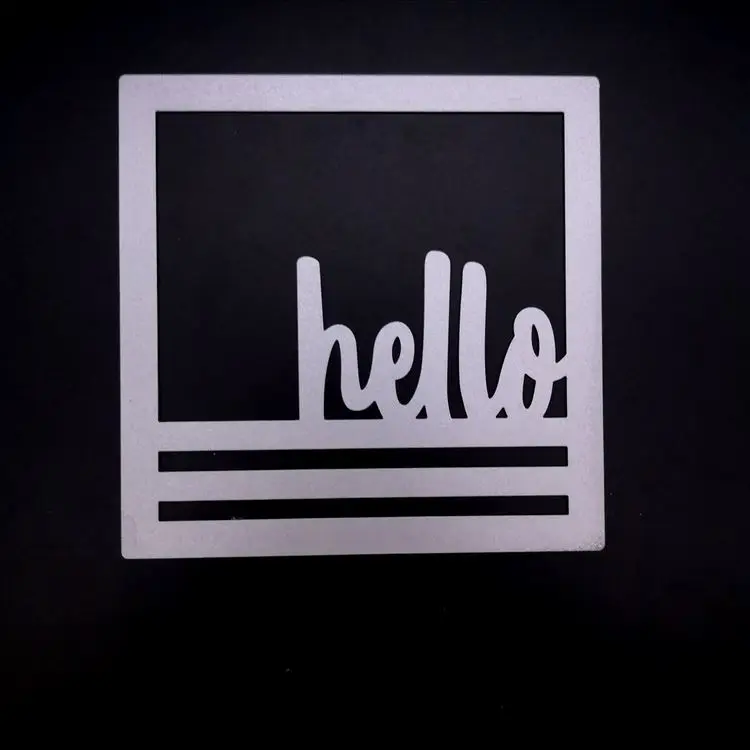 N649 металлические режущие штампы Hello Frame подарочные скрапбукинговые карты Альбом свадебная бумага ремесло Домашний Декор тиснение трафарет удар