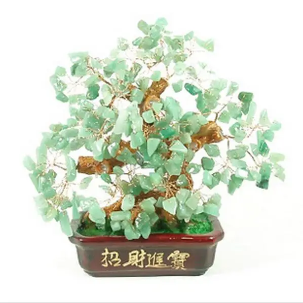 

natural crystal craft tree , the lucky feng shui tree as the mascot, bring in wealth and treasure fortune treegren-1708