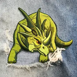1 PIC 10*8,5 см вышивка Динозавр Дракон ткань паста заплатка для одежды отверстие детская упаковка декоративный узор сзади клей