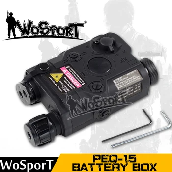 

WoSporT Tactical PEQ-15 Battery Case Box Airsoft Hunting Equipment for Tactical Gear Use Paintball