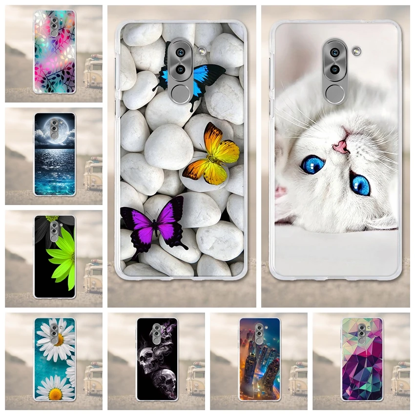 Силиконовый чехол с 3D рисунком для Huawei honor 6X Mate 9 Lite GR5 2017 6x телефона 5 дюйма |