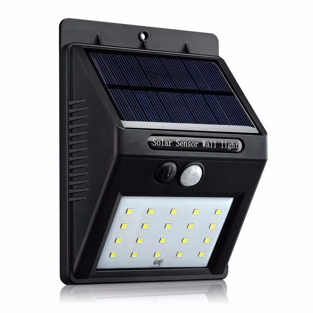 

20 leds Solar Light Outdoor Waterproof Street Yard Path Home Garden Security Lamp Energy Saving