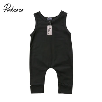 

Baby Clothing Toddler Baby Boy Girl Sleeveless Romper Jumpsuit Baby Unisex Solid Cotton Harem Pants Trousers Outfits 0-18M