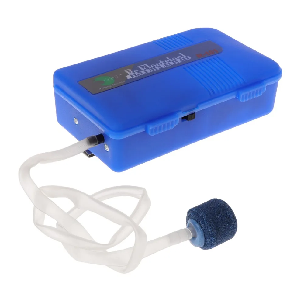 Oksigen Pompa Udara Ikan Tank R 101 Single Output Battery Portable
