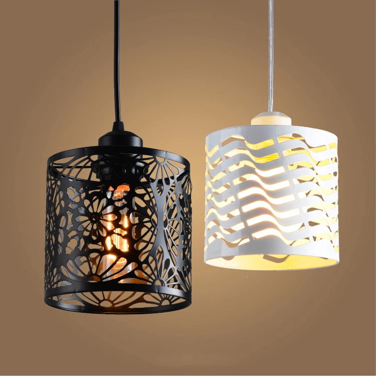 Vintage Pattern Pendant Lights Northern Europe Iron Birdcage Suspension