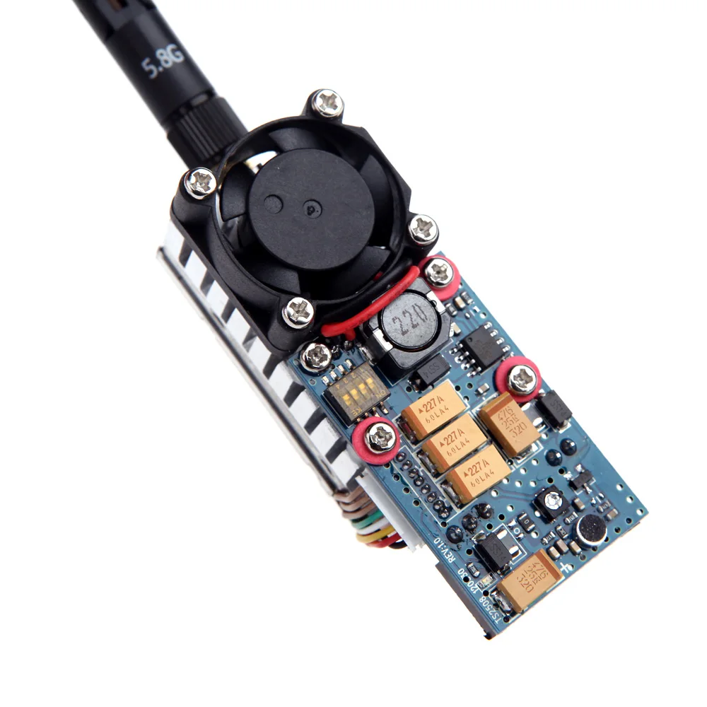 Беспроводной FPV передатчик TS582000 5 8G 2000MW 8CH видео AV аудио Отправитель|audio sender|wireless