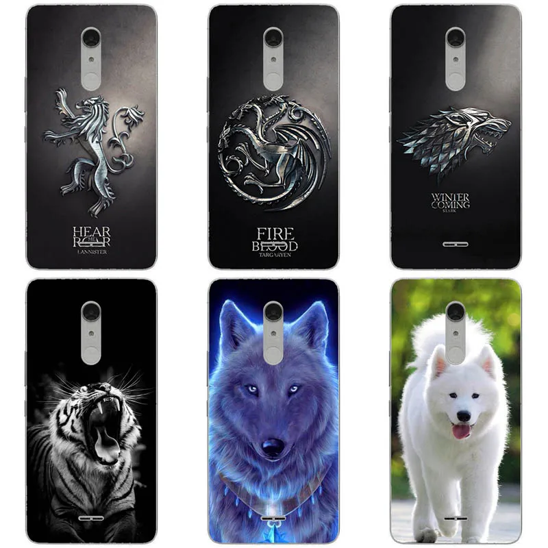 

Fashion Soft Silicone Case For Alcatel A3XL A3 XL 9008D 6.0 inch Case Print Back Cover Cartoon Cat Dog Rose Patterned Shell