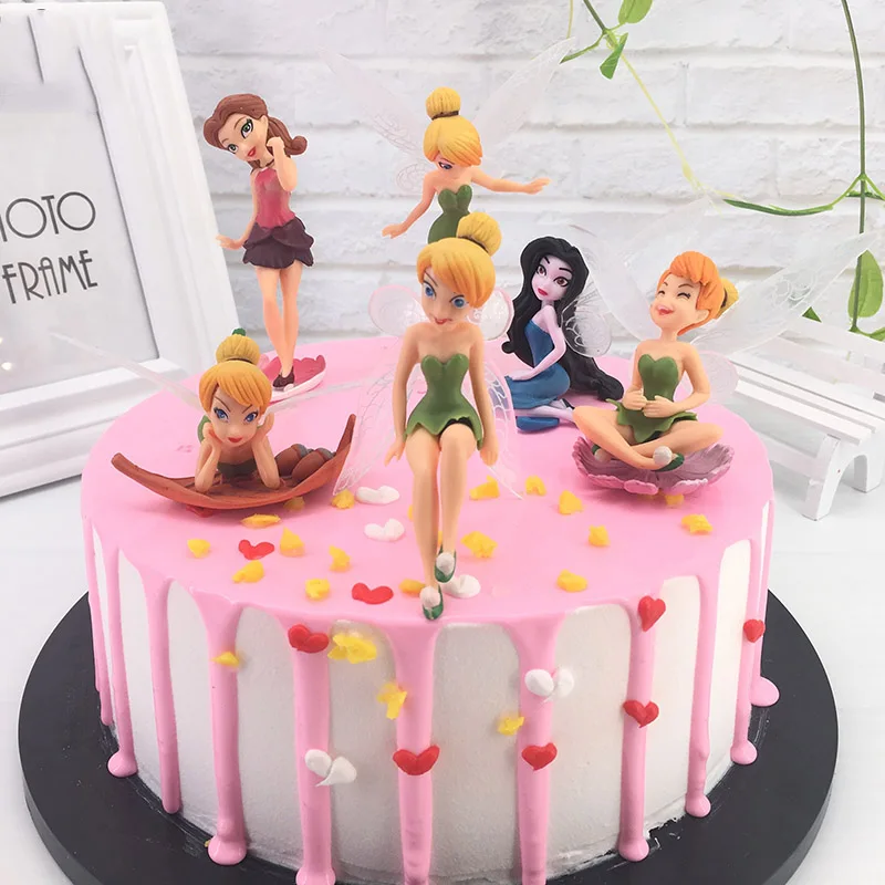 Cute Tinkerbell Fairy PVC Action Figures Princess Tinker